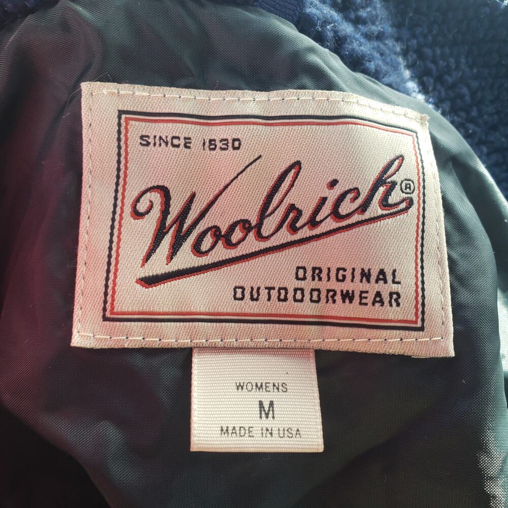 Woolrich Women's Blue Lined Fleece Jacket Size Medium - Picture 3 of 8